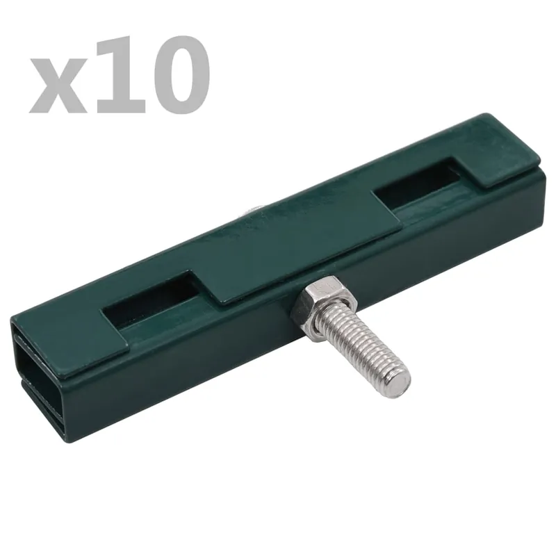 vidaXL Set di Connettori per Griglie da Giardino 10 pz Verde Aanbieding