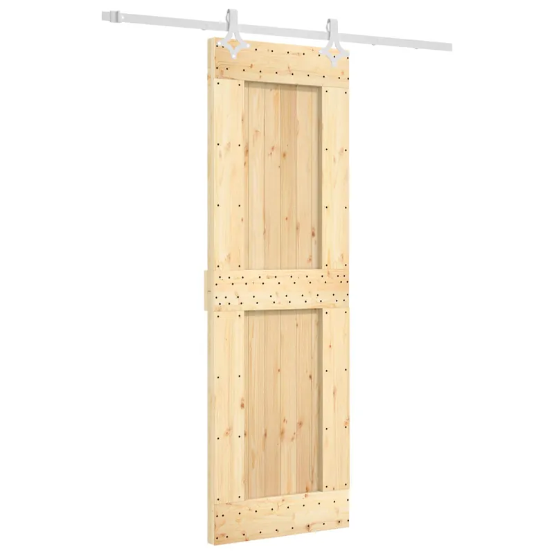 vidaXL Porta scorrevole Naturale e Bianco 70 x 210 cm Koopje