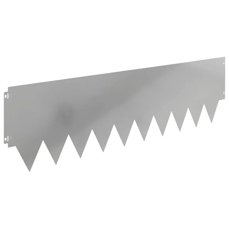 Koopje vidaXL Bordura per Prato 20 pcs 103 x 30 cm metallo Argento