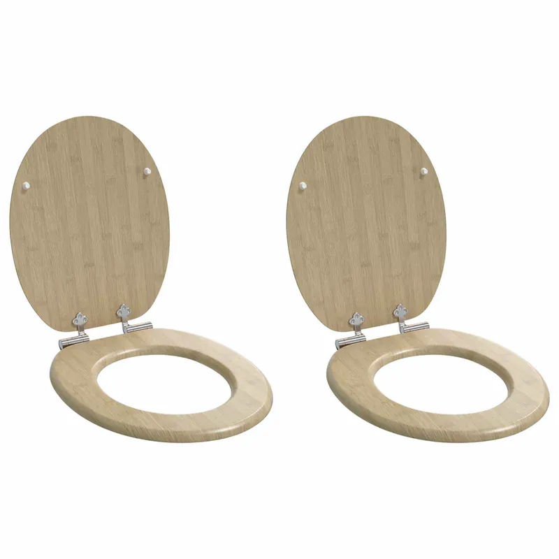 Nieuw vidaXL Sedile per toilette con chiusura morbida 2 pcs 44 x 38 cm