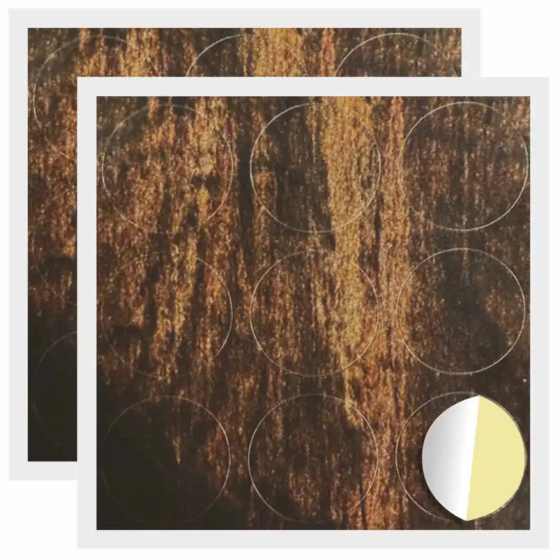vidaXL Copertura Vite Adesiva 2 pcs Legno vecchio Ø 20 x 0,5 mm Nieuw