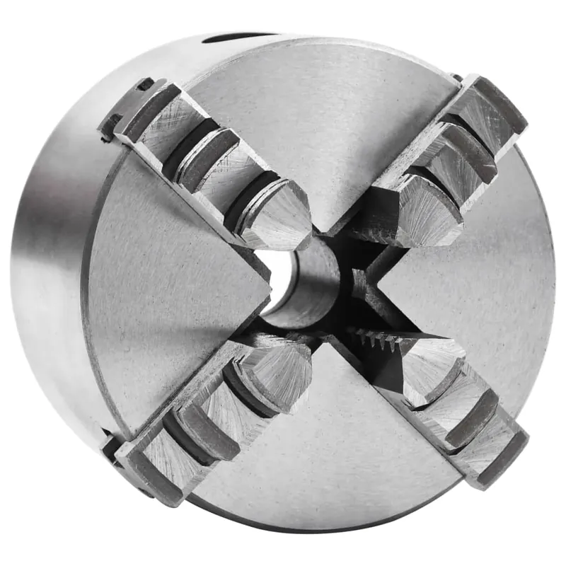 Populair vidaXL Mandrino per Tornio a 4 Griffe Autocentrante 80 mm in Acciaio K12 80
