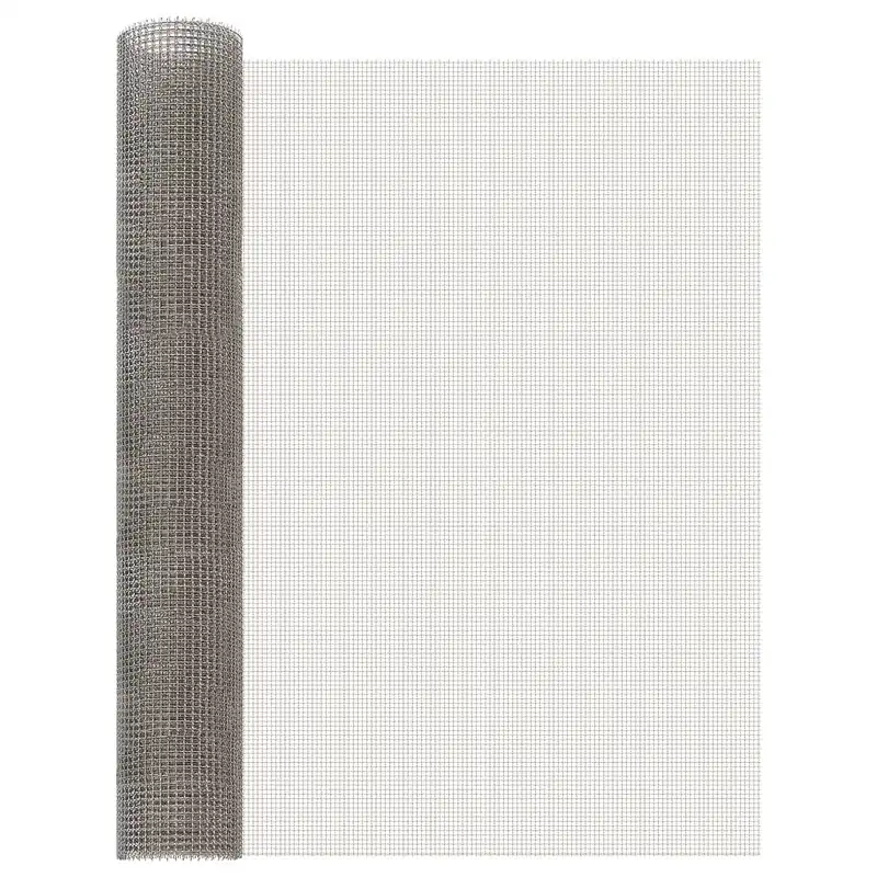 vidaXL Rete per schermatura 80 x 500 cm 3 Mesh Argento Favoriet