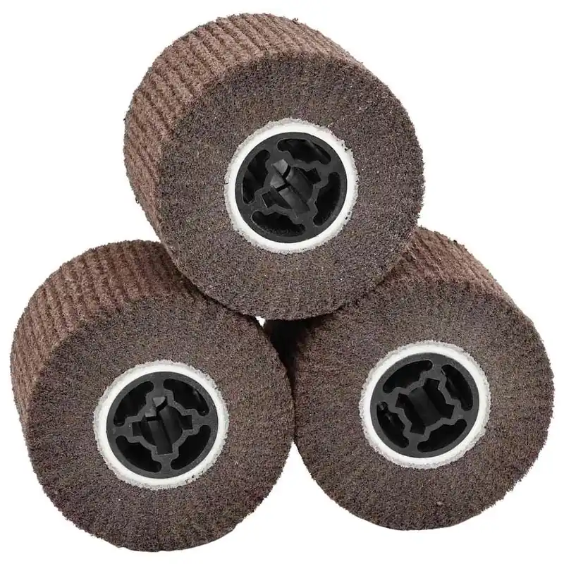 vidaXL Rulli Abrasivi 3 pcs Marrone 12 x 12 x 10 cm Fibre sintetiche Meest Verkocht