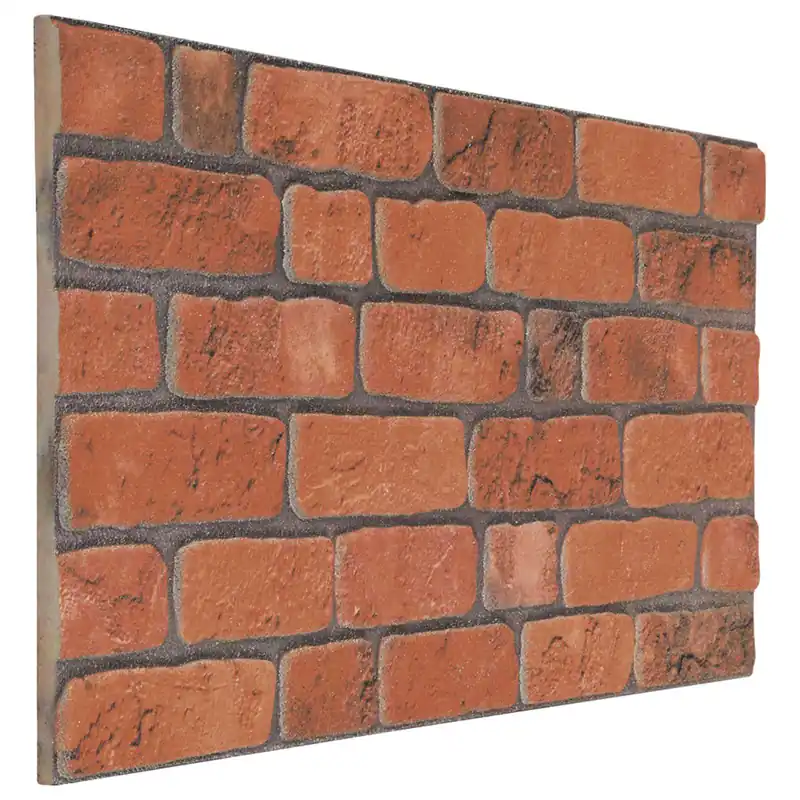 vidaXL Pannelli da parete 10 pcs Terracotta 100 x 50 cm Schiuma EPS Goedkoop