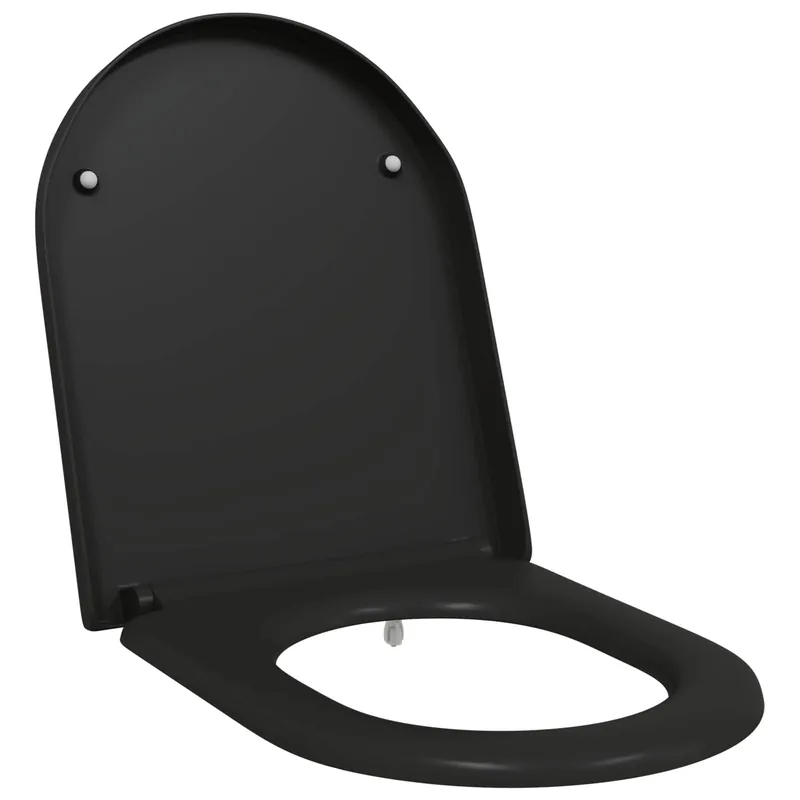 vidaXL Sedile del WC Nero 49 x 36 x 4 cm Duroplast Betrouwbaar