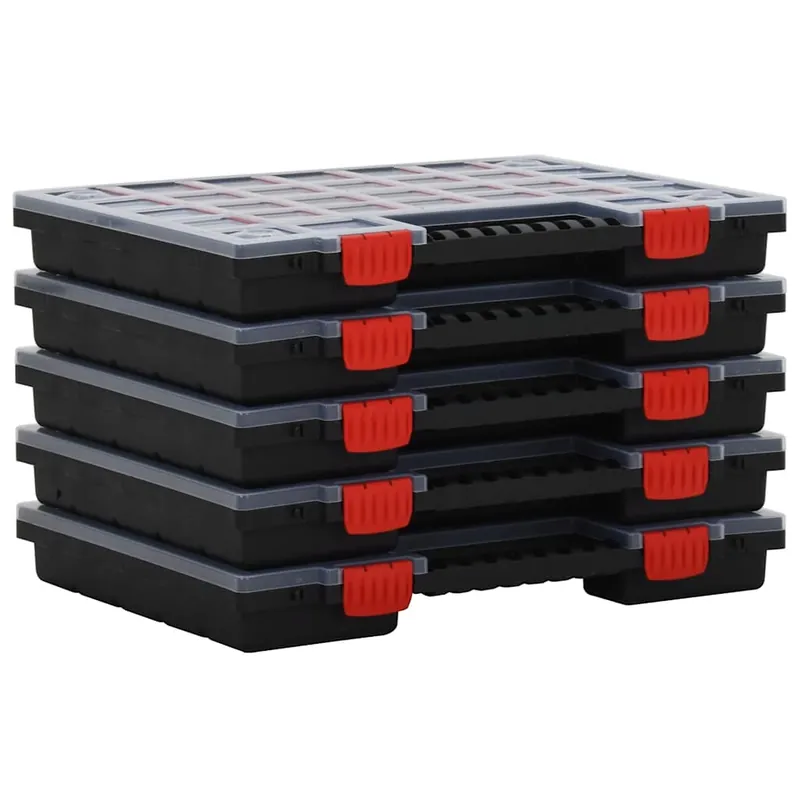 vidaXL Scatole di Assortimento 5 pz 40x30x5 cm in Polipropilene Fabrieksprijs