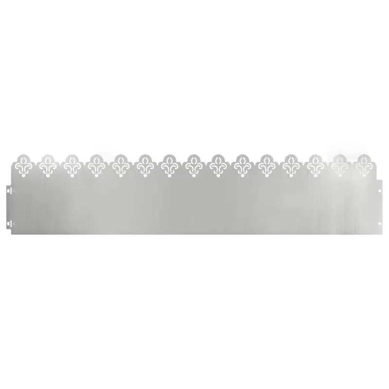 vidaXL Bordure per prato 10 pcs Argento 103 x 0,05 x 22 cm Gereduceerde Prijs