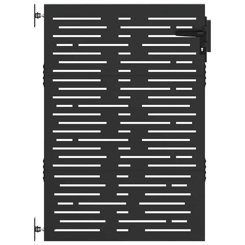 Exclusieve Aanbieding vidaXL Cancello da giardino con blocco Nero 85 x 125 cm