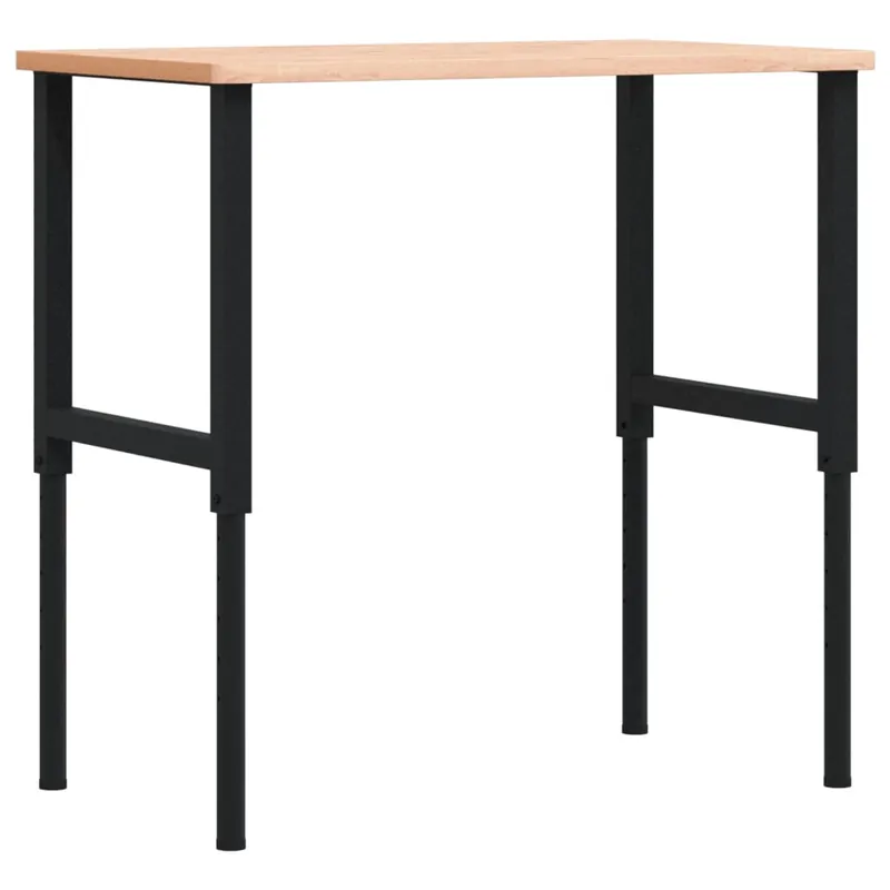 Gecertificeerd vidaXL Banco da Lavoro 100x60x(71,5-98) cm Legno Faggio Rettangolare