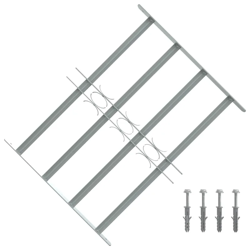 vidaXL Griglie per finestre 500-650 mm Acciaio zincato Argento Beste Prijs