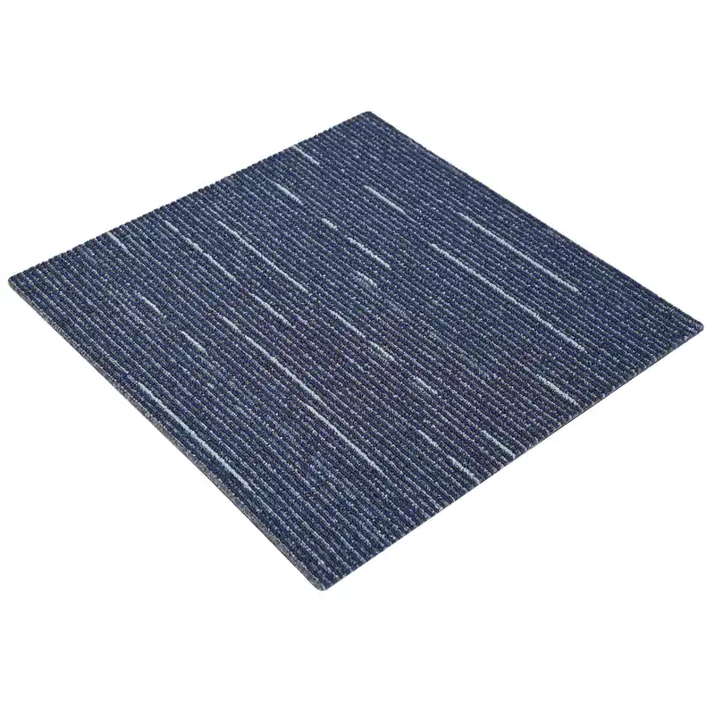 Shop Nu vidaXL Piastrella per Tappeto Strisce Blu 50 x 50 cm 4 pcs PP e Bitume
