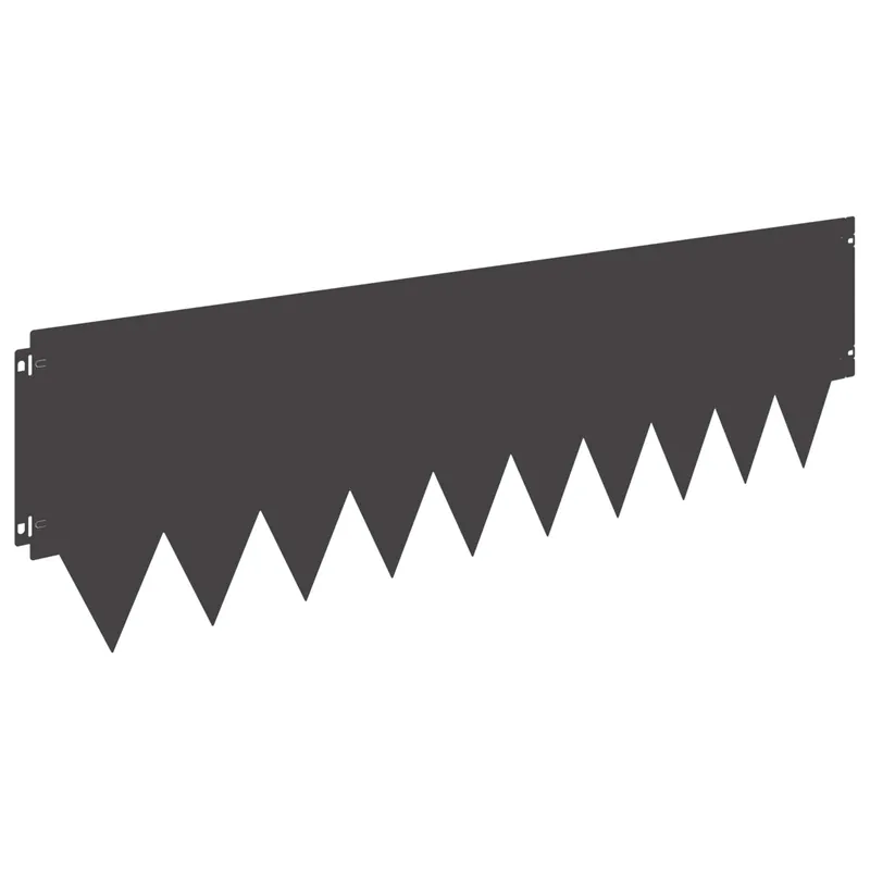 Beste Prijs vidaXL Bordura per Prato 10 pcs 103 x 30 cm metallo Nero