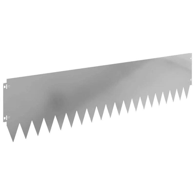 vidaXL Bordura per Prato 20 pcs 103 x 25 cm Acciaio Argento Superprijs
