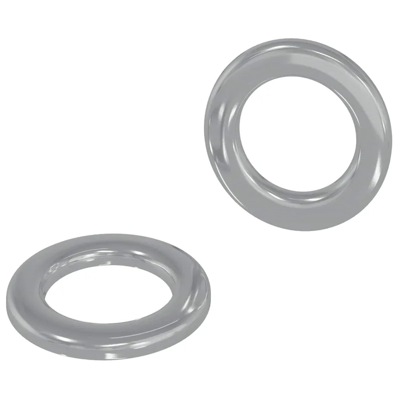 Snelle Levering vidaXL Rondelle 2 pcs Argento 10 x 10 x 0,8 mm Ferro