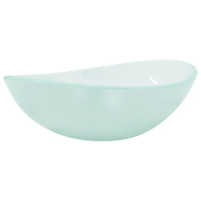 Veilige Betaling vidaXL Lavandino in Vetro Temperato 54,5x35x15,5 cm Smerigliato