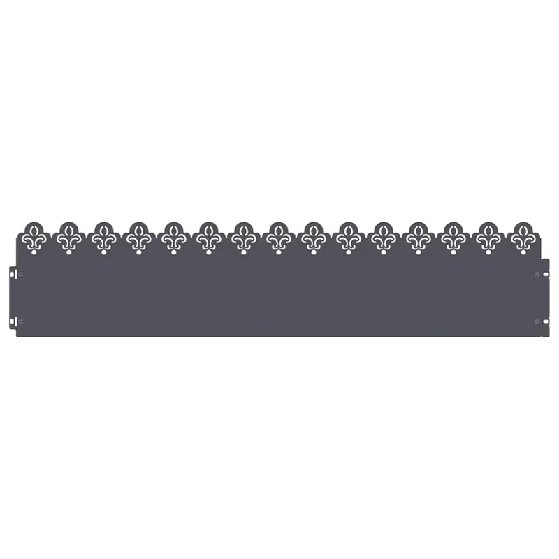 Aanbieding vidaXL Bordure per prato 10 pcs Antracite 103 x 0,05 x 22 cm Acciaio