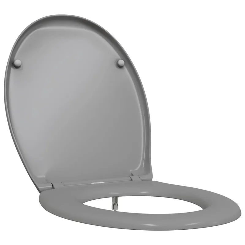 Lage Kosten vidaXL Sedile del WC Grigio 47 x 37 x 4 cm Duroplast