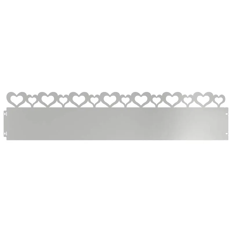 vidaXL Bordure per prato 10 pcs Argento 103 x 0,05 x 22 cm Direct Verzonden