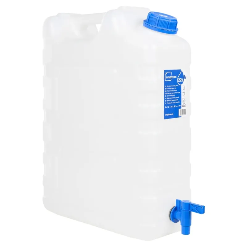 Koop Online vidaXL Contenitore Acqua con Rubinetto Trasparente 20 L in Plastica