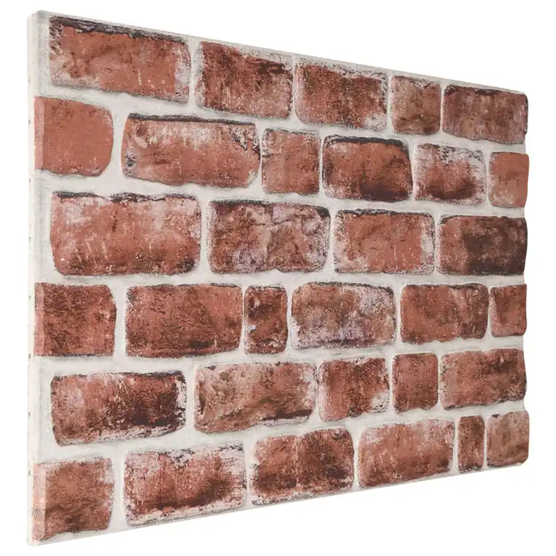 Gecertificeerd vidaXL Pannelli da parete 10 pcs Marrone scuro e Bianco 100 x 50 cm