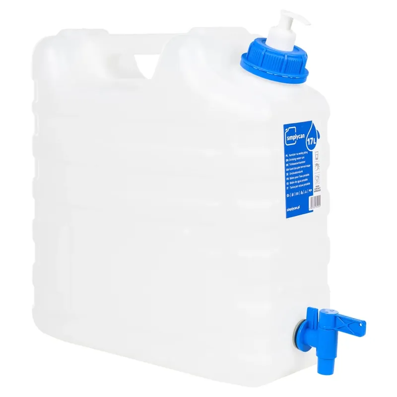 Tijdelijk Beschikbaar vidaXL Contenitore Acqua Rubinetto e Dispenser Sapone 15 L in Plastica