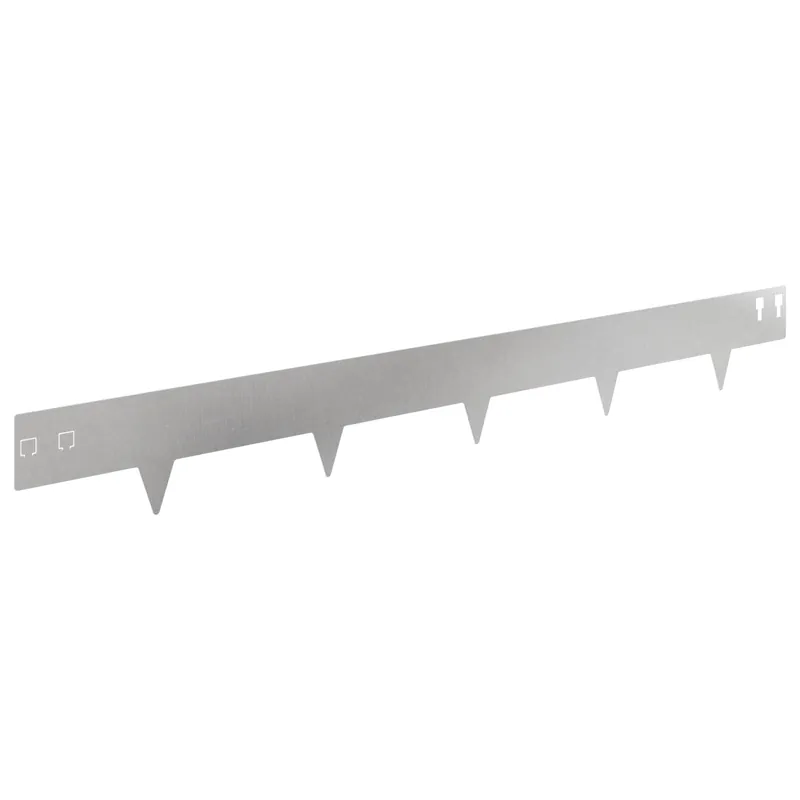 Aanbieding vidaXL Bordura per Prato 10 pcs 100 x 12 cm Acciaio Argento