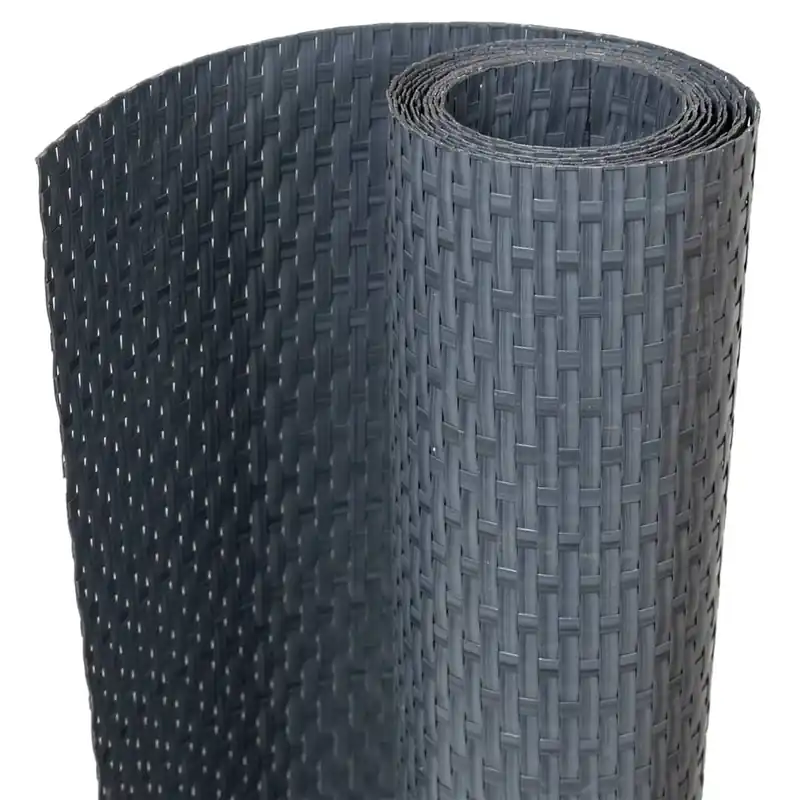 vidaXL Paravento da Balcone Antracite 300x90 cm in Polyrattan Weekendaanbieding