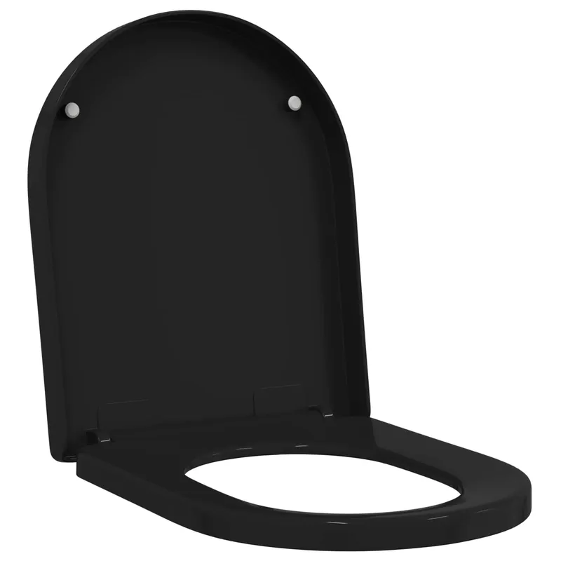 vidaXL Sedile del WC Regolabile Nero 48 x 36,5 x 4,5 cm Polipropilene Lage Kosten