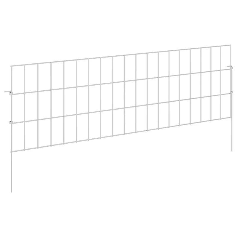 vidaXL Recinzione da Giardino con Picchetti 48 pcs 95 x 30 cm Mesh Must-Have