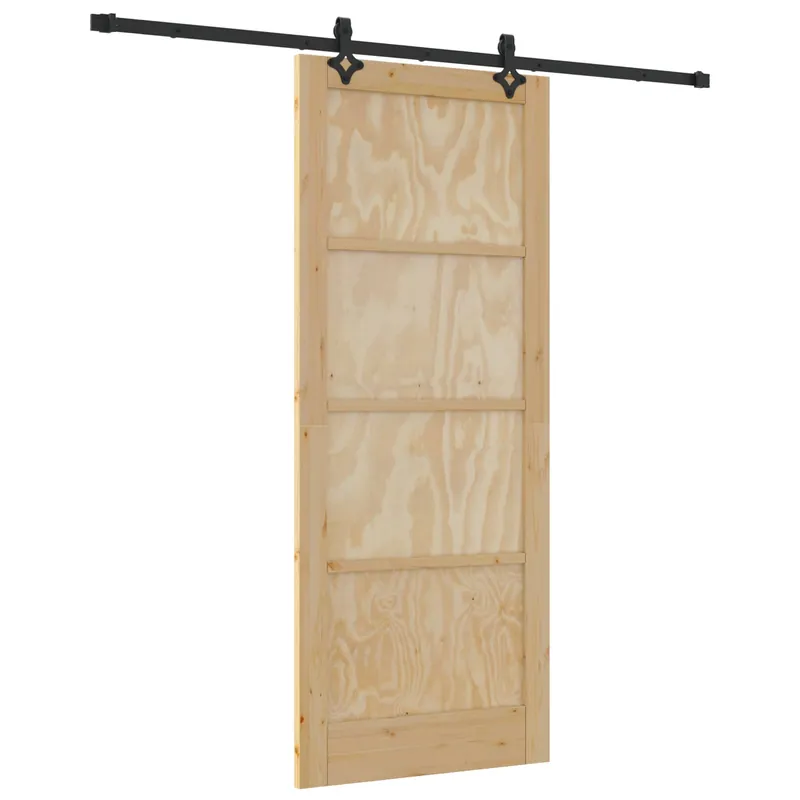 vidaXL Porta scorrevole ORKDAL Naturale 86 x 211 cm Premium