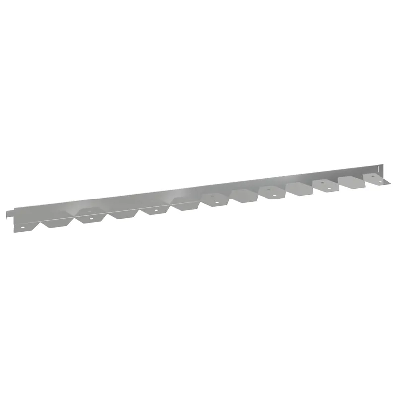 vidaXL Bordura per Prato 10 pcs 102 x 4 x 4 cm Acciaio Argento Superprijs