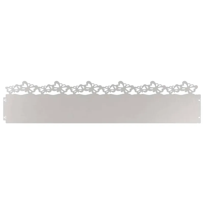 Dagaanbieding vidaXL Bordure per prato 10 pcs Argento 103 x 0,05 x 22 cm