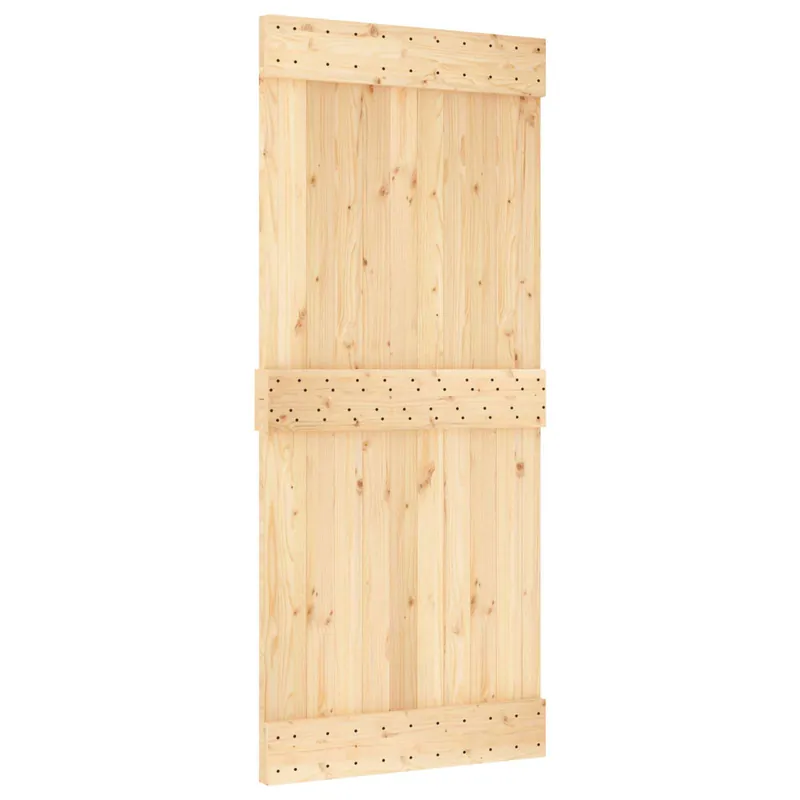 Fabrieksprijs vidaXL Porta scorrevole NARVIK Naturale e Nero 90 x 210 cm (213,5 cm)