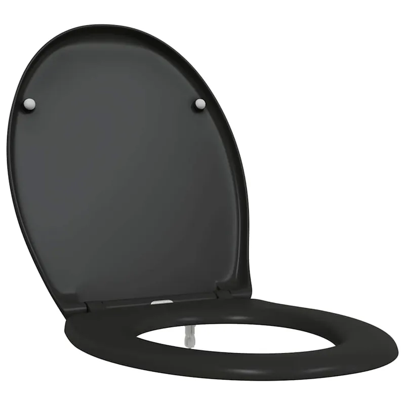 vidaXL Sedile del WC Nero 47 x 37 x 4 cm Duroplast Hete Deal