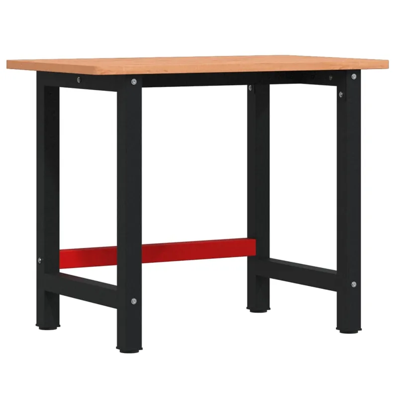 vidaXL Banco Lavoro 100x60x81,5 cm Legno Massello Faggio Rettangolare Favoriet