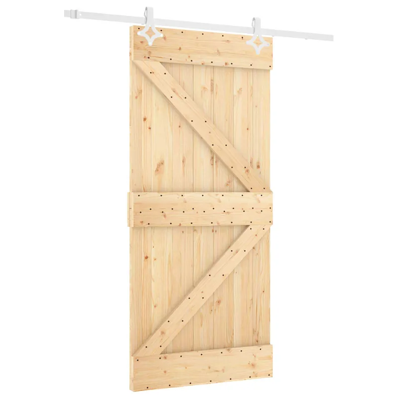 vidaXL Porta scorrevole Naturale e Bianco 90 x 210 cm Bestseller