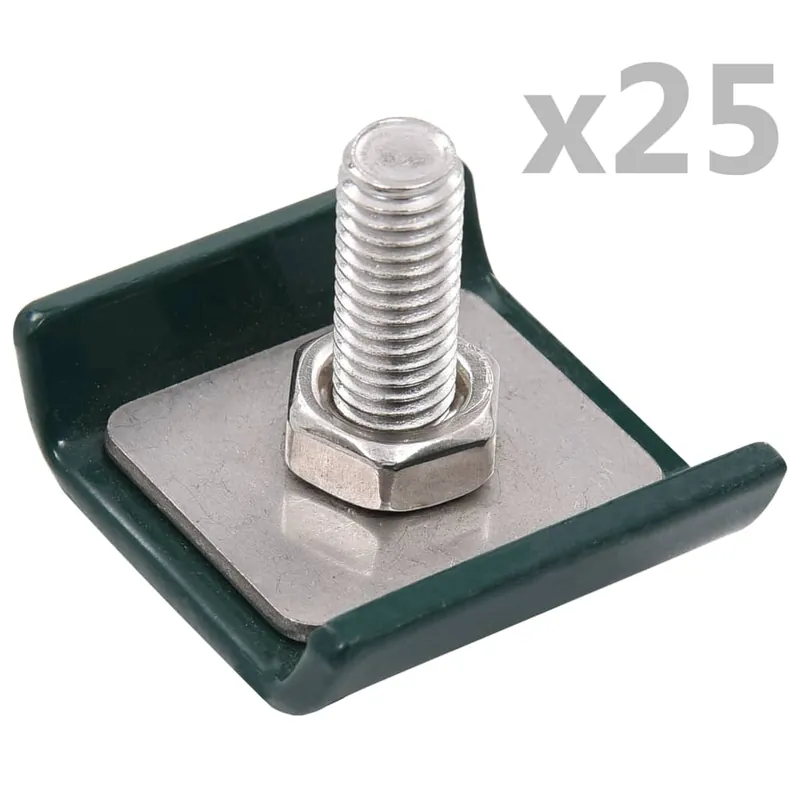 vidaXL Set di Connettori per Griglie 25 pz Verde Populair