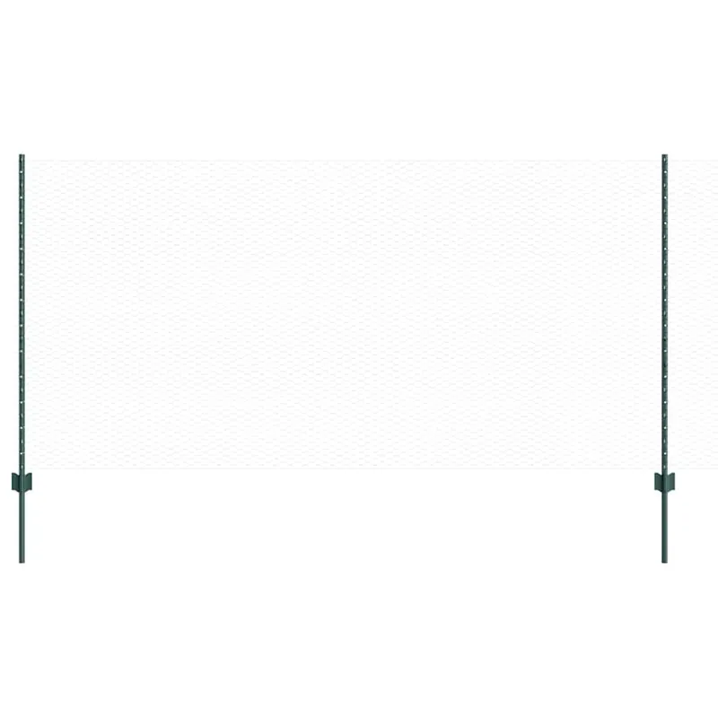 Op = Op vidaXL Recinzione esagonale con palo 10 x 1,2 m Verde Rete