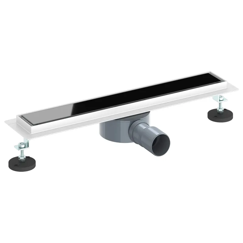 Nieuw vidaXL Scarico doccia con copertura in vetro e sifone a 360° 50 cm