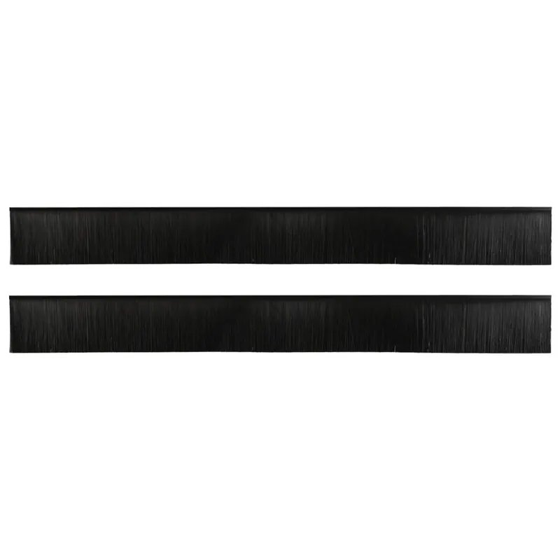 Gereduceerde Prijs vidaXL Spazzole per porte autoadesive 2 pcs Nero 100 cm