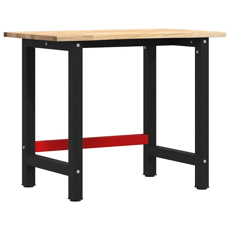 vidaXL Banco Lavoro 100x60x81,5 cm Legno Massello Rovere Beperkt Aanbod
