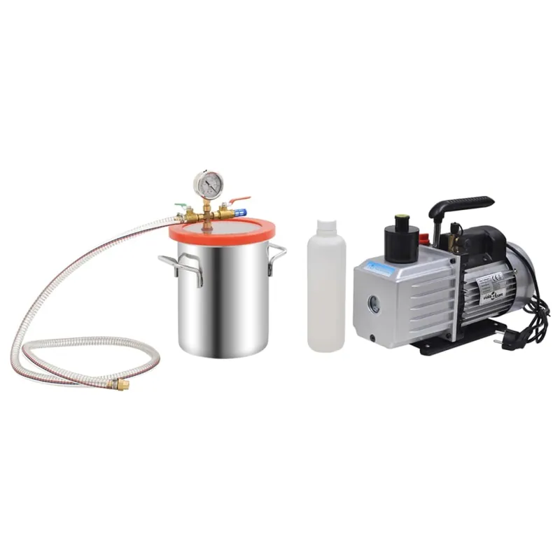Betaalbaar vidaXL Camera a Vuoto con Pompa a 2 Stadi 5,5 L