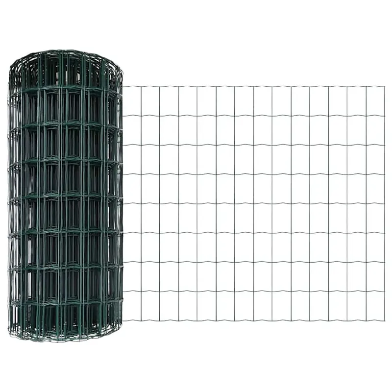 vidaXL Recinzione Euro con palo 10 x 0,8 m Acciaio rivestito in PVC Koopje
