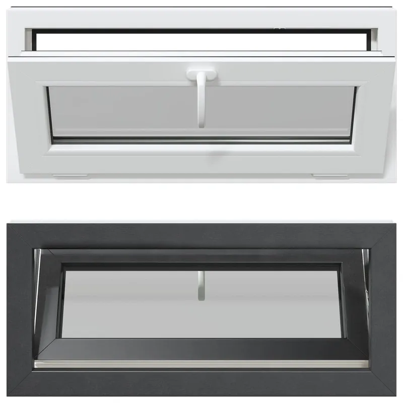 Merkproduct vidaXL Finestra per Soffitta RISOR 90 x 40 cm PVC e Vetro Antracite