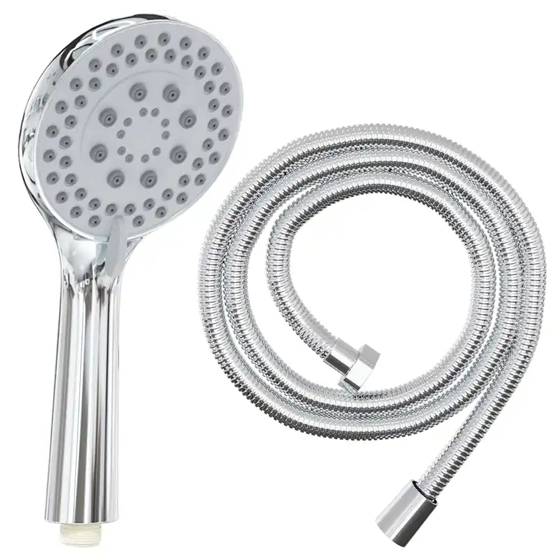 vidaXL Set di doccia con soffione Cromato 150 cm Acciaio Inox Favoriet