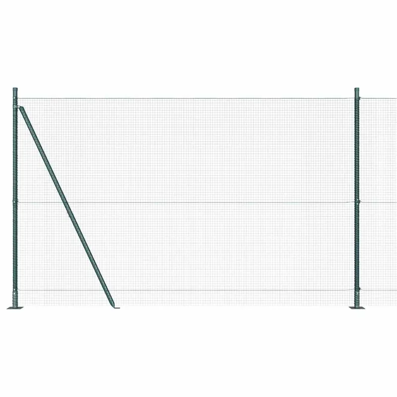 vidaXL Recinzione Metallica Saldato con Base in Cemento 25 x 1,5 m Finale Uitverkoop