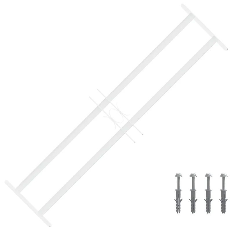 vidaXL Griglia di Sicurezza per Finestre con 2 Traverse 3 pcs Snelle Levering