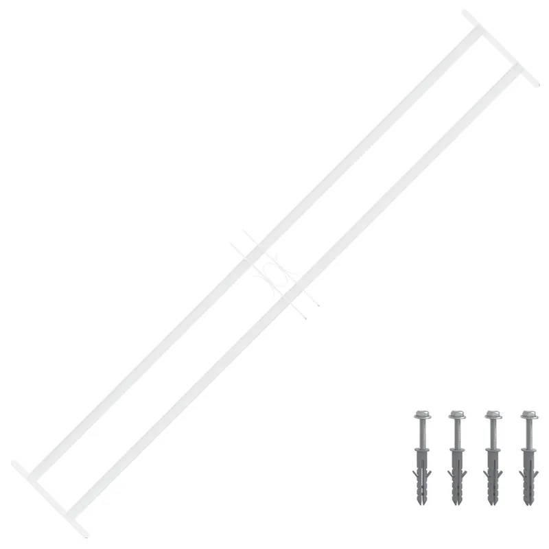 vidaXL Griglia di Sicurezza per Finestre con 2 Traverse 3 pcs Premium