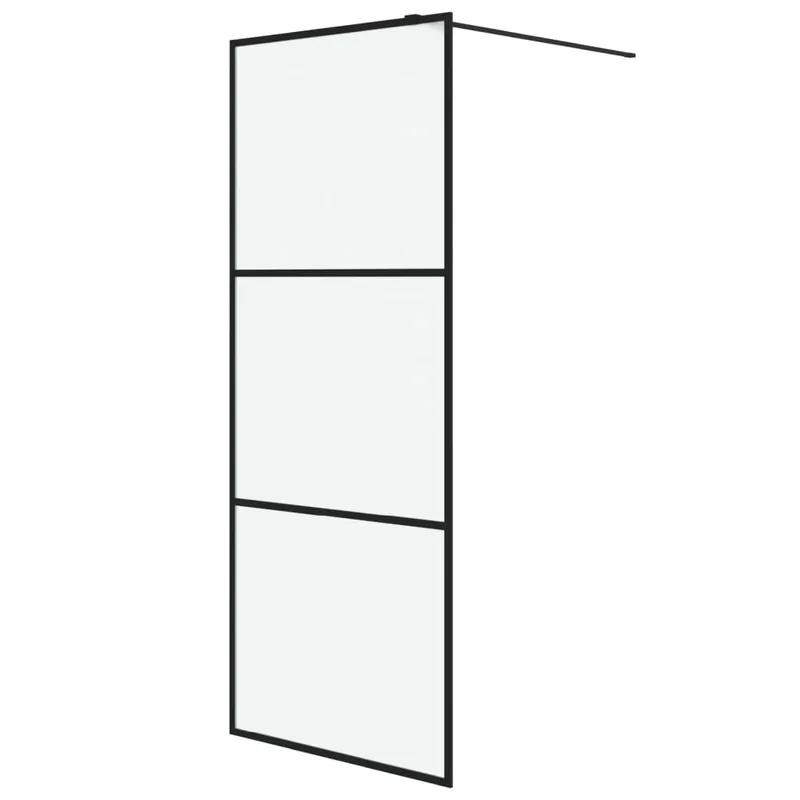 vidaXL Parete Doccia Walk in 80x195 cm Vetro Smerigliato ESG Premium